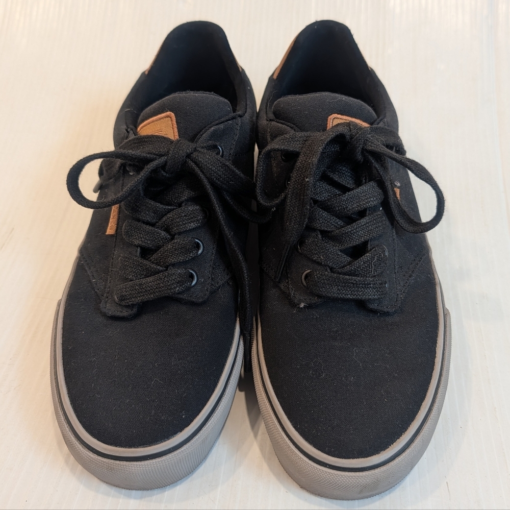 VANS Men's Atwood Deluxe Black Canvas Lowtop Sneakers Skate Shoes Size 8 - Picture 3 of 11